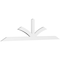 Ekena Millwork Richland Architectural Grade PVC Gable Bracket, 96"W x 24"H x 2"D x 4"F, 6/12 Pitch GBP096X24X0204RIC00 - alternate 1
